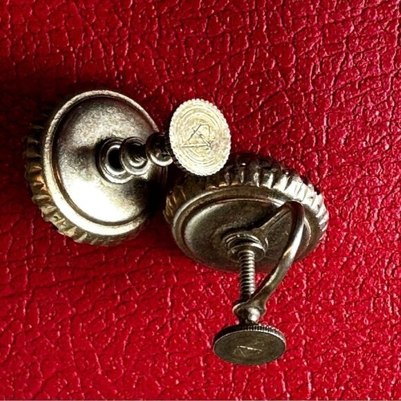 Vintage Vargas Rhinestone Screw Back Earrings vintage rhinestone earring regency - Picture 9 of 14